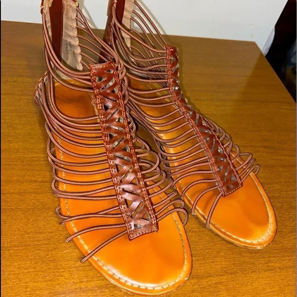 Altar’d state leather stappy style ankle sandals